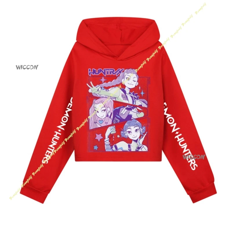 Anime KPop Demon Hunters Cosplay Costumes Rumi Multi-colored Hoodies Spring Autumn Suit Gilrs Clothe Daily Christmas Halloween