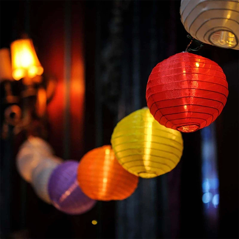 

12 Inch Waterproof Solar Powered Lanterns Chinese Lantern LED Lamp Outdoor Decoration Balls Light Solar Lantern Party Decoration