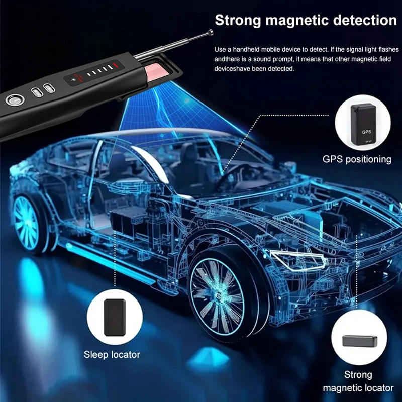 Dispositivo di ascolto localizzatore GPS anti-auto Bug RF Wireless All Signal Scanner Protezione di sicurezza