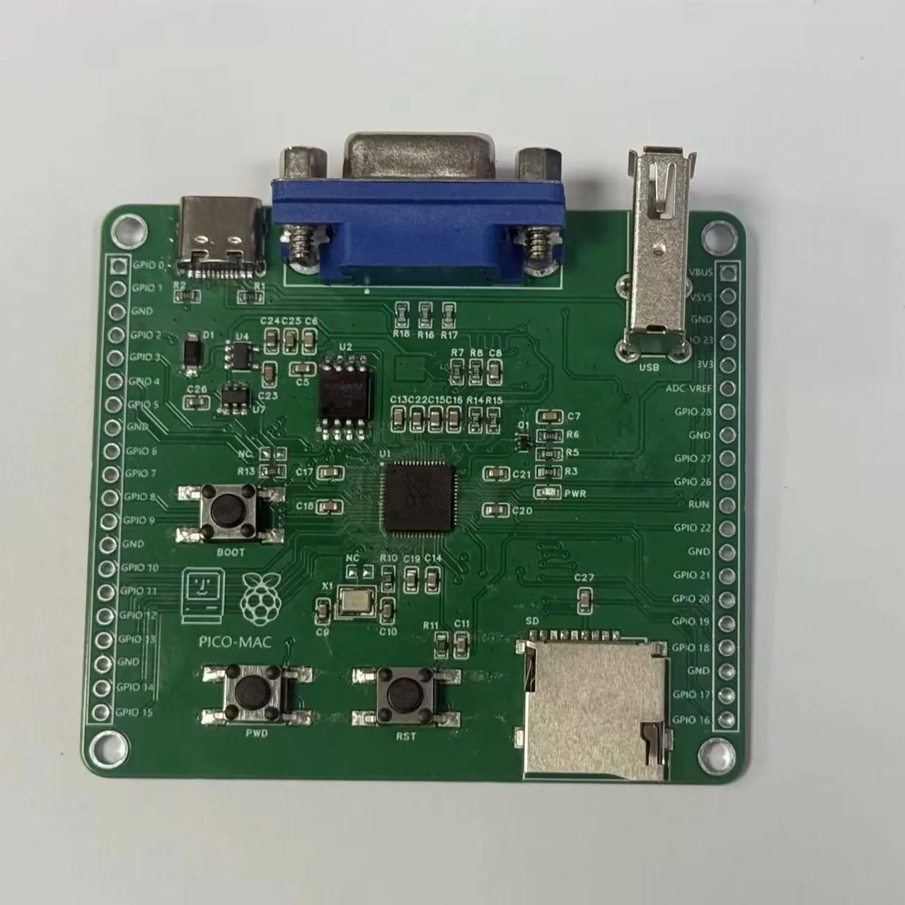 Kit de computador retrô Pico-Mac DIY - Emulador Mac 128K de código aberto baseado em Raspberry Pi RP2040, suporta VGA e USB