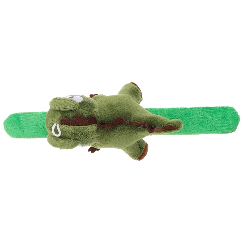 Dinosaur Circle Slap Bracelet Stuffed Animal Christmas Animals Filler Snap Bracelets Bulk Party Favors Cloth Child
