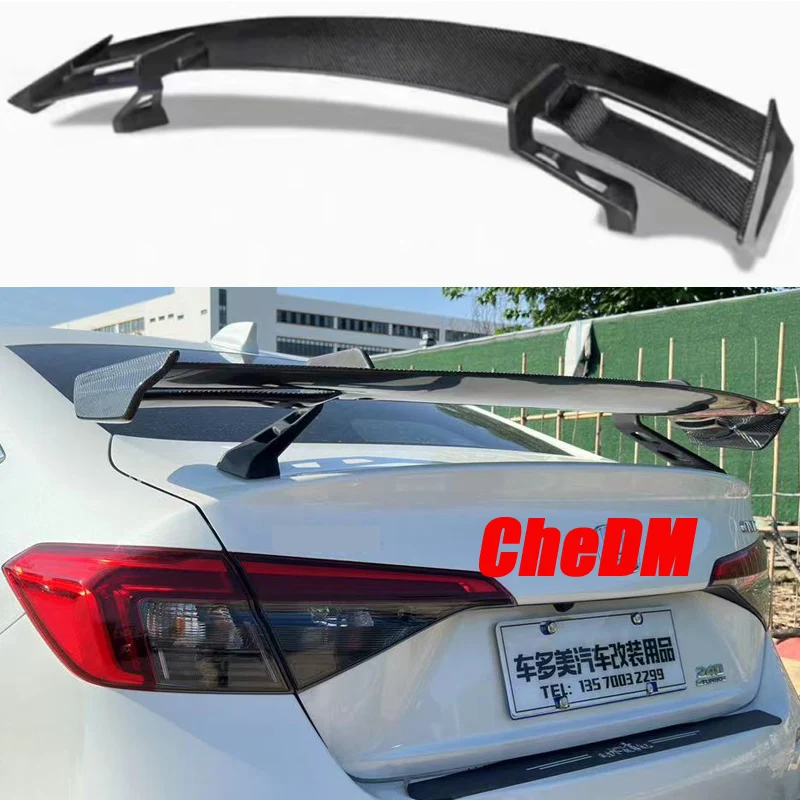 For Honda 11th Generation Civic 100% Real Carbon Fiber Highquality Rear Spoiler Trunk Lid Diffuser TTRS Styl 2022+