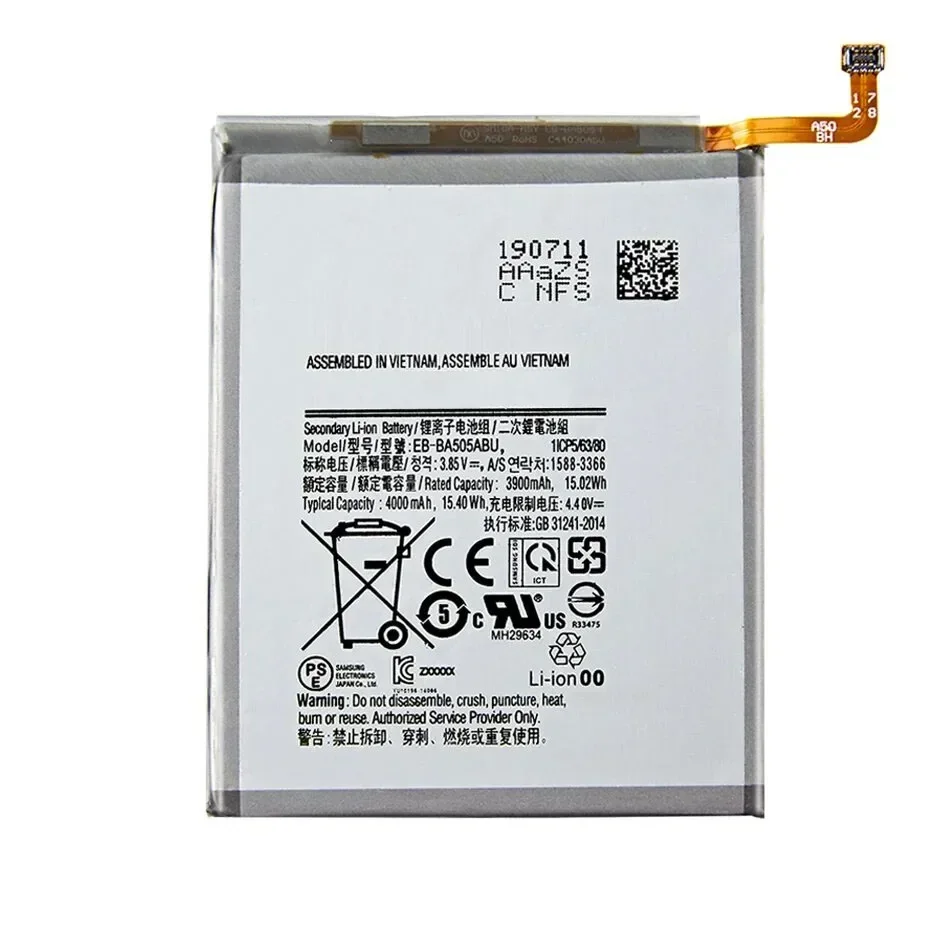 EB-BA505ABU 4000mAh Battery For SAMSUNG Galaxy A50 A505F SM-A505F A505FN/DS/GN A505W A30s  Mobile Phone Batteries