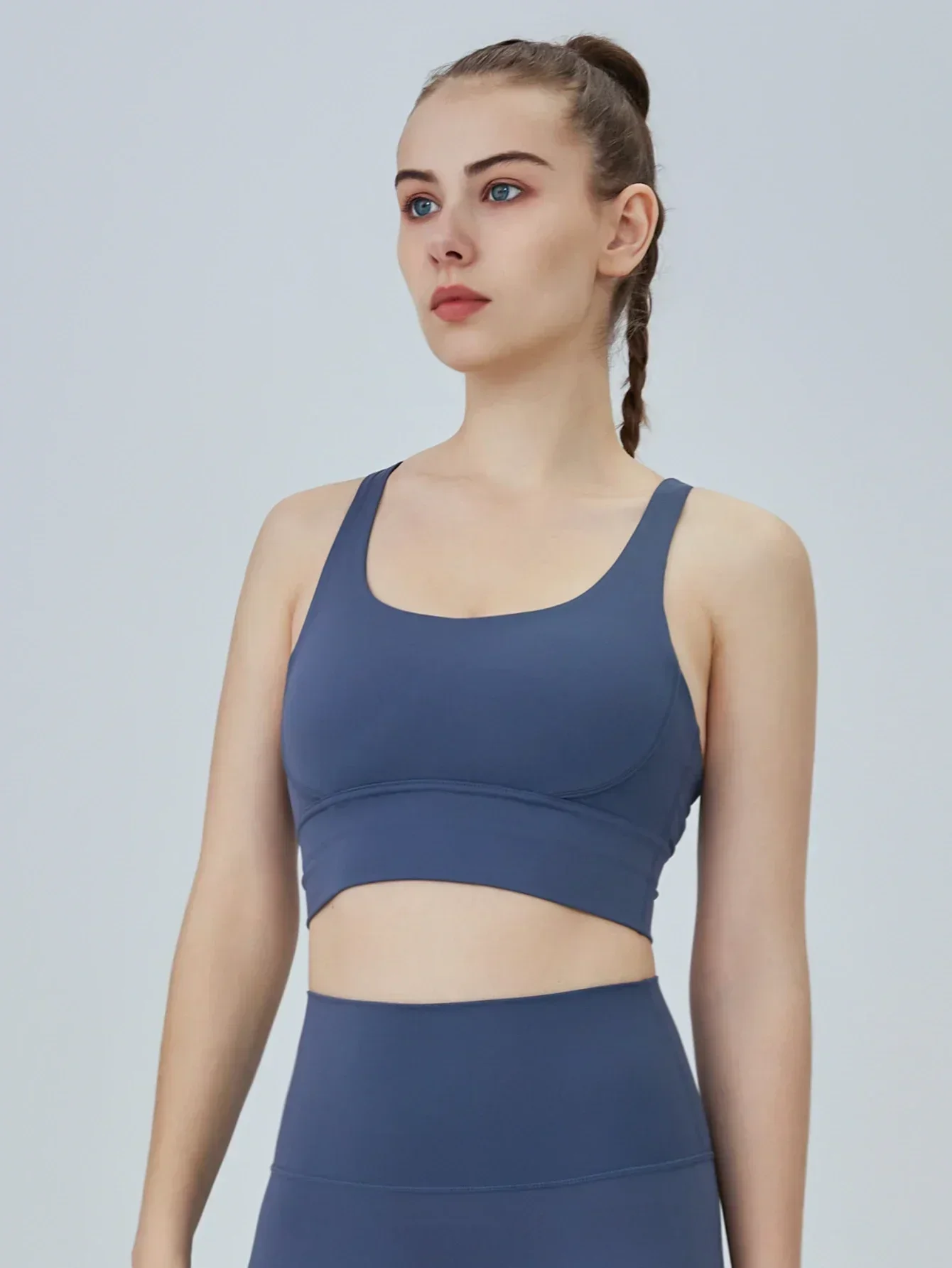 Women's Yoga Sports Bra High Intensity Sexy Cross Back Sport Vest Breathable Comfortable  Running Fitness Exercise Yoga Vest