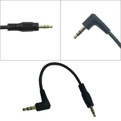 3.5mm w kształcie L 90 stopni z męskiego na męskie przedłużacz słuchawkowy Audio przystosowuje się do telefonu komórkowego MP3 w samochodzie 0.25M