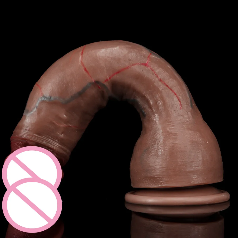 Super Real Skin Silicone Big Huge Dildo Realistic Suction Cup Cock Male Artificial Rubber Penis Dick Sex Toys for Women Vaginal