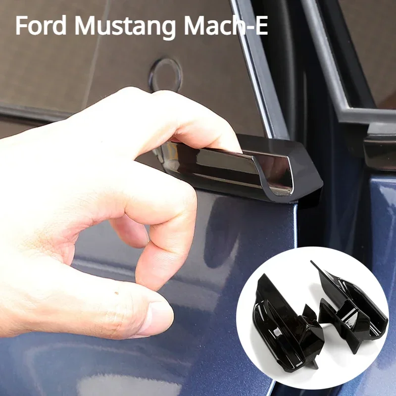 Per Ford Mustang Mach-E accessori per la modellazione maniglia per porta posteriore esterna dell\'auto ABS nero lucido maniglie per porte esterne