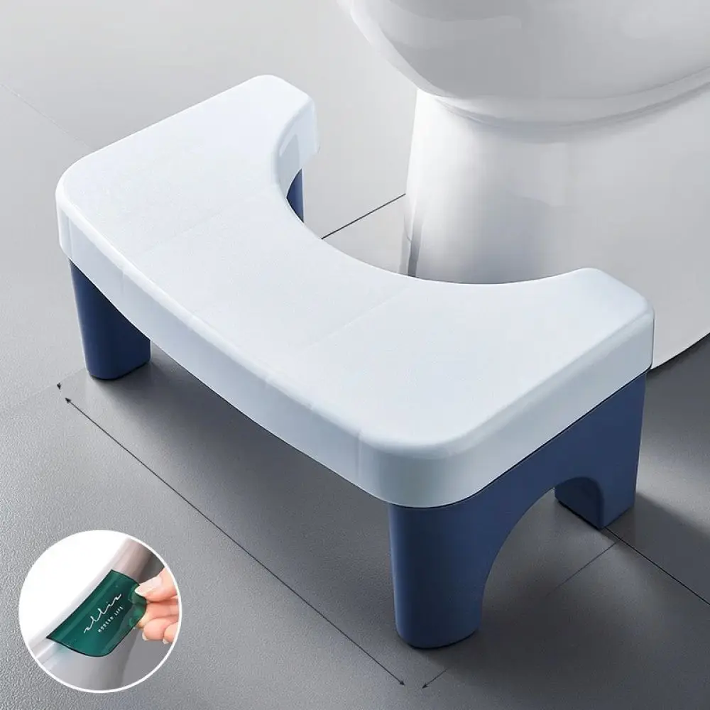 Ergonomic Toilet Stool For Home Bathroom Footrest Stool Thickened Anti Slip Plastic Support For Proper Posture