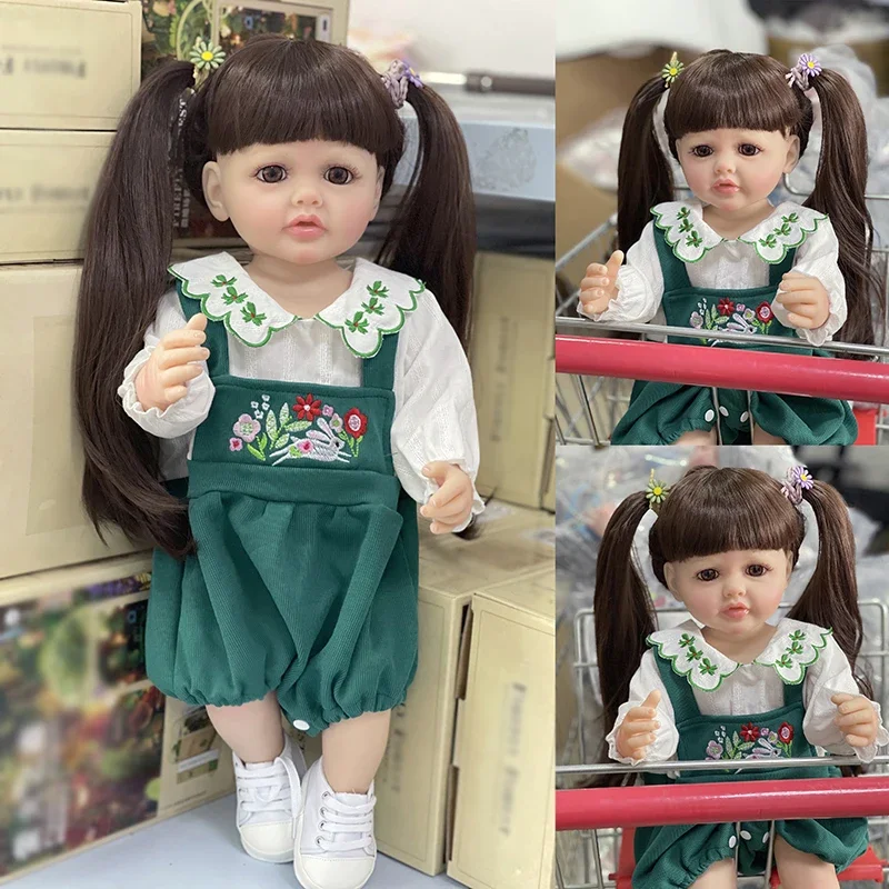 55CM Betty Reborn Doll Full Body wodoodporna maluch dziewczyna lalka księżniczka realistyczne Sof Touch lalka dla noworodka z butami