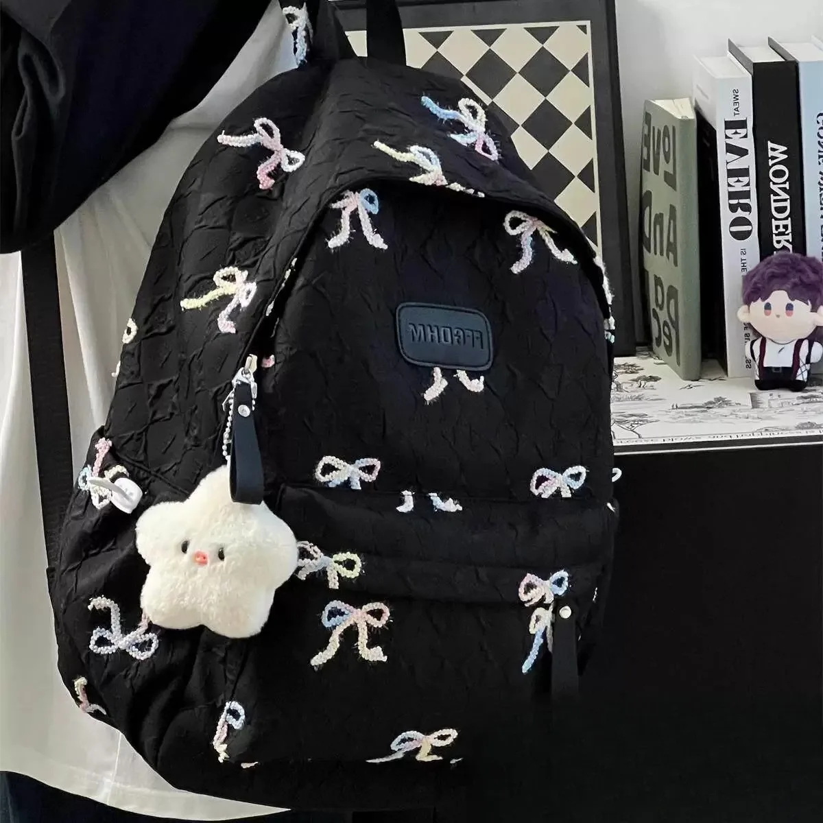 High Capacity School Backpack Japanese Style Versatile College High School University Student Double Shoulder Bag Attractive ...