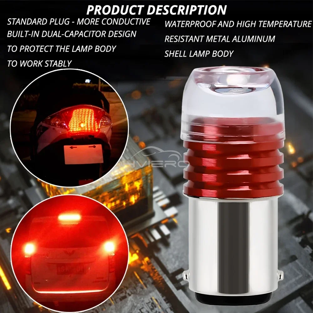1X 1156 1157 3smd Red White Car Strobe Reverse lamp Parking Fog LED Bulb ultra Bright Auto Brake Turn Signal Tail Flashing Light