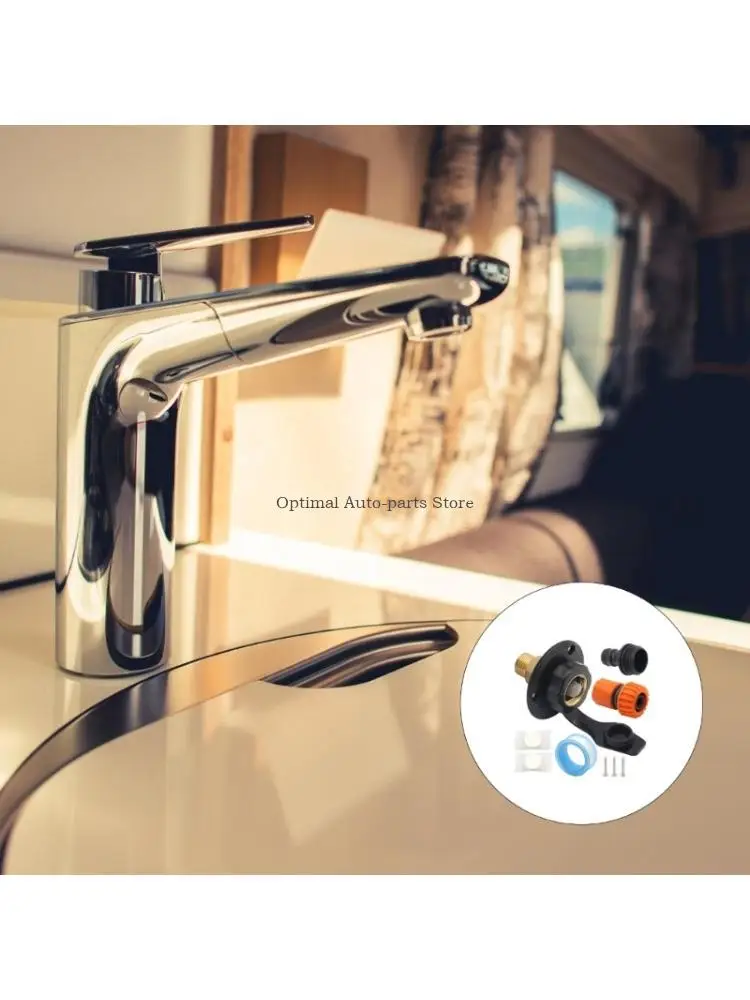 

Leak Resistant RVs Water Connection Brass Components And Universal ABS Housing Water Fill Hatches Inlet