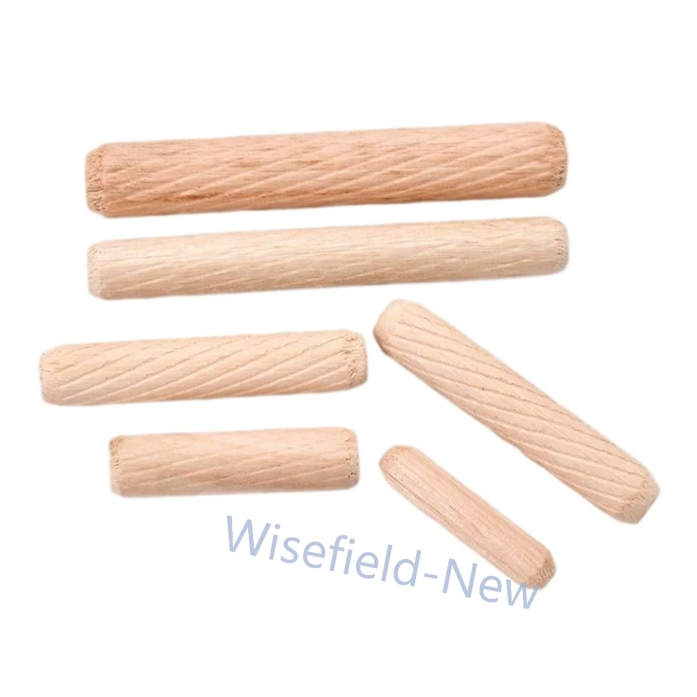 

100PCS Straight Wooden Dowel Pins M5 M6 M8 M10 M12 Wooden Dowels Rods for Crafts Furniture DIY Cabinet Closet Connecting