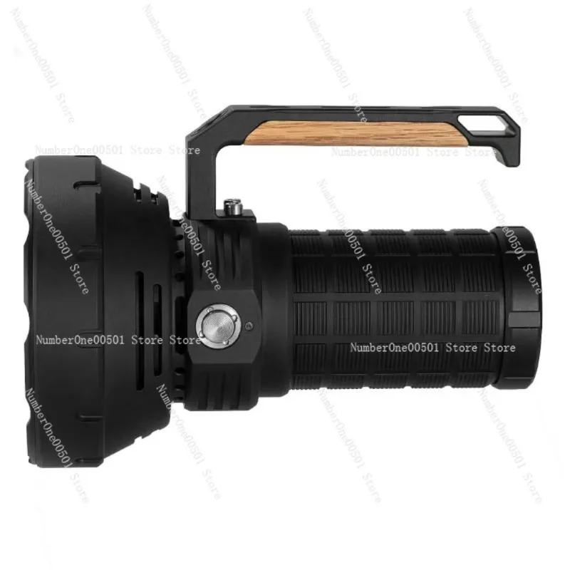 High-brightness portable light, high-power 16 wick fan, forced heat dissipation, skyrocketing gun patrol searchlight