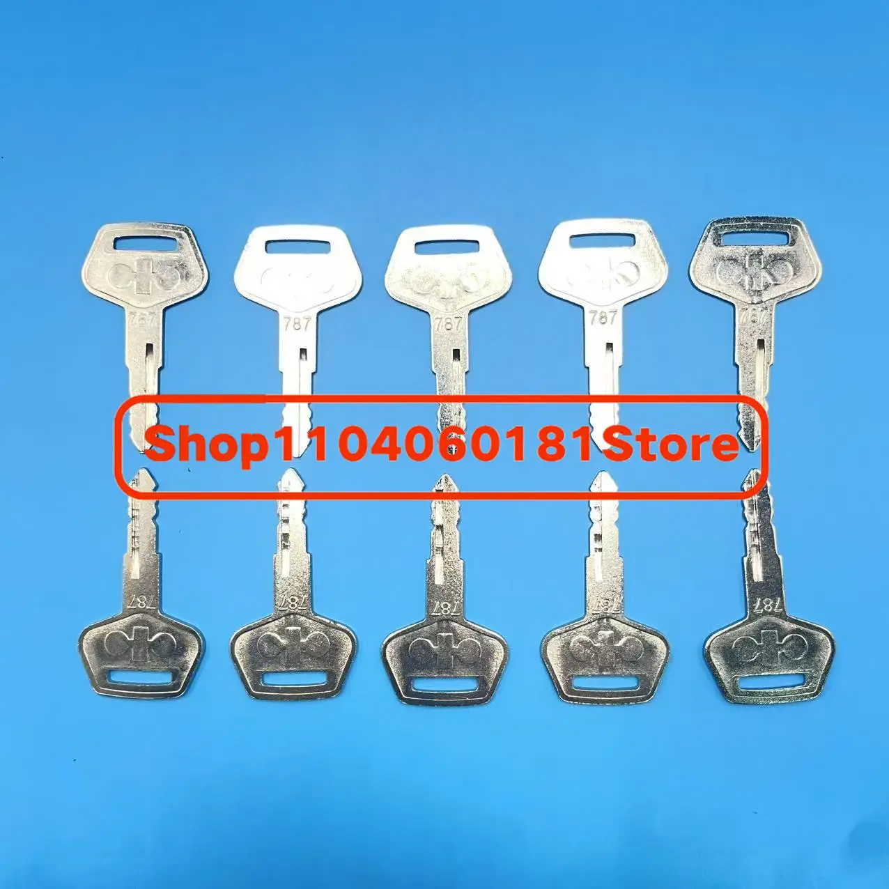 10 قطع # 787 KEYS TR2611434 يناسب حفارات المعدات الثقيلة كوماتسو مفتاح المقبض الأسود