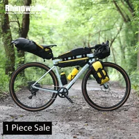 Rhinowalk-Juego de bolsas para cuadro de bicicleta, bolsa para tubo superior/inferior de ciclismo, manillar de bicicleta de carretera para viaje prolongado, 1 pieza en oferta
