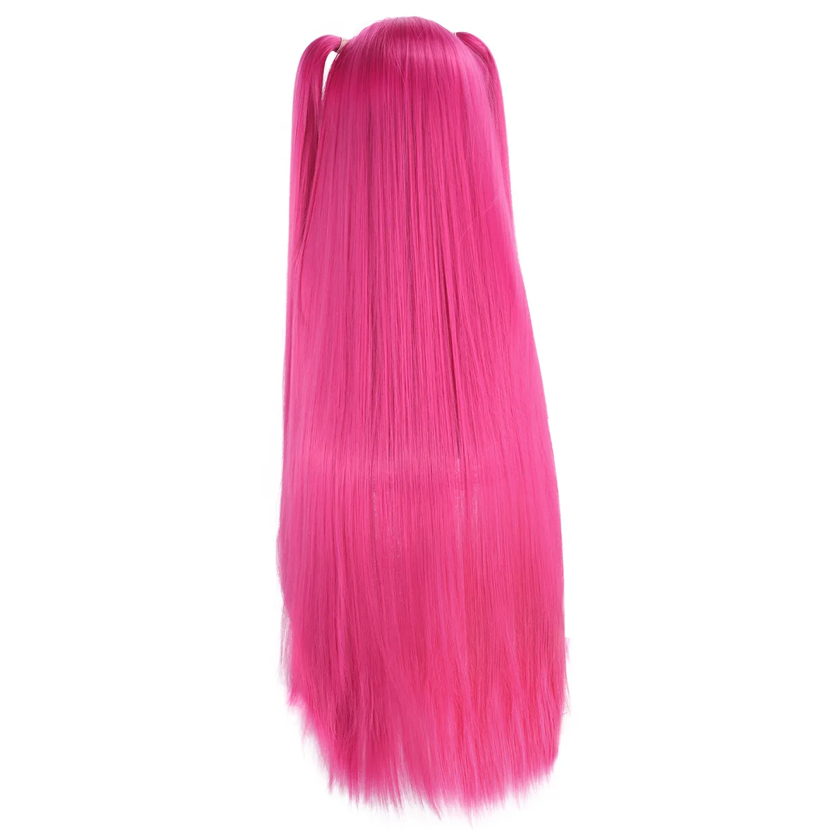 KPO-P-Stil, synthetische Cosplay-Perücke, Mi-ra, Rum-i, Zo-e, inspiriert, langes, lila, schwarz-rotes, hitzebeständiges Haar, Karneval, Anime-Party – Detail 9