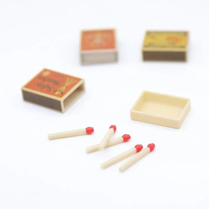 Miniature Match Box Vintage Realistic Diorama Scene Layout DIY Model Photography Props Home Decor Gift