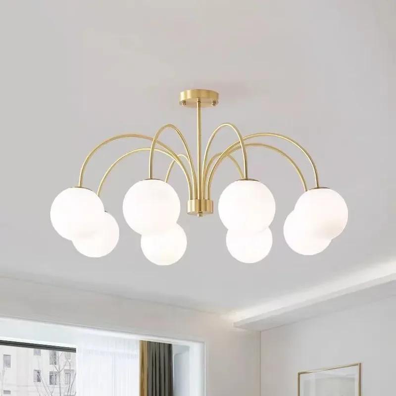 for Cross Mirror Explosion Medieval French Chandelier American Retro Bauhaus Bedroom Dining Room Network Red Light Magic Bean