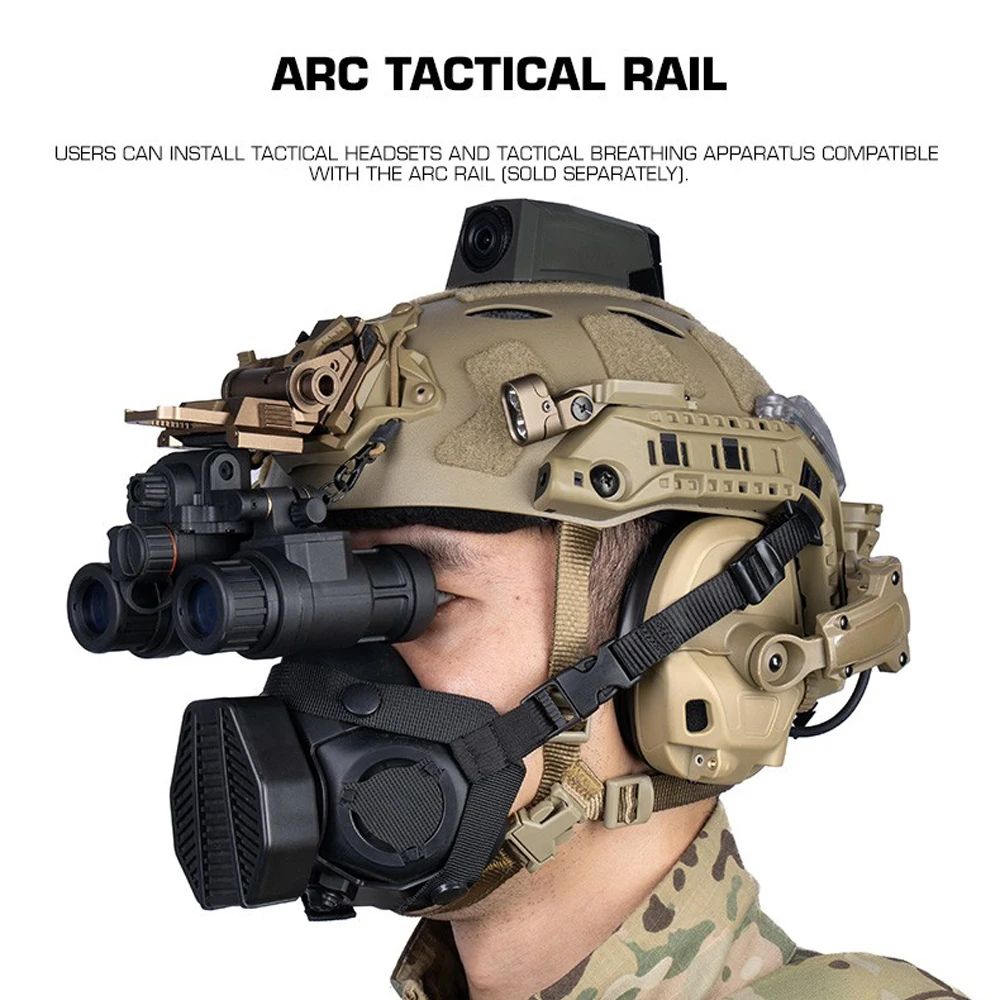 Casco táctico ARC Rail modular con caja de batería para caza y Airsoft - imagen 5