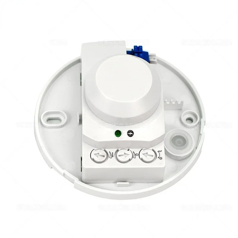 Ceilling DC 12V-24V 5.8GHz Microwave Radar Sensor Body Motion HF Detector Light Switch  Dry Contact Output