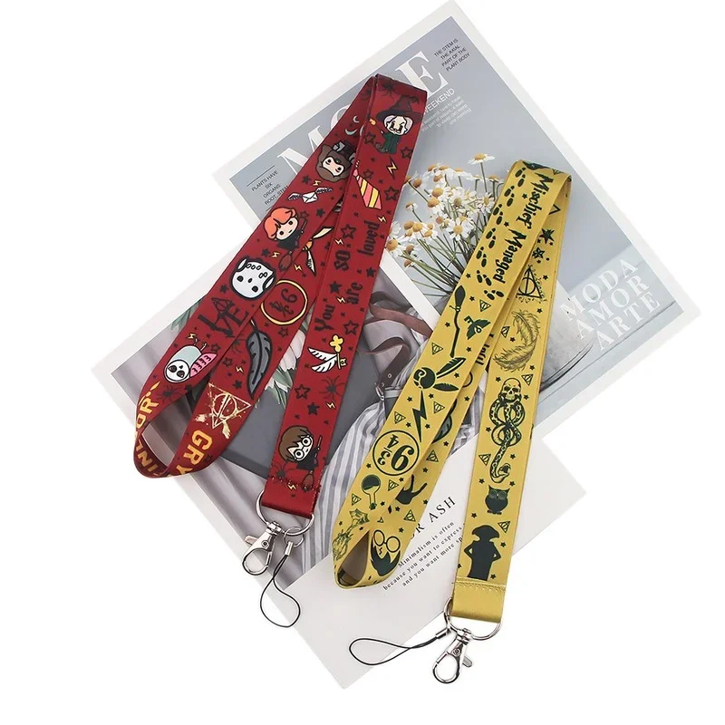 Anime Mobile Phone Belt Keychain for USB ID Card Sleeve Badge HolderCamera Key Card Lanyard Neck Strap Phone Rope Lariat