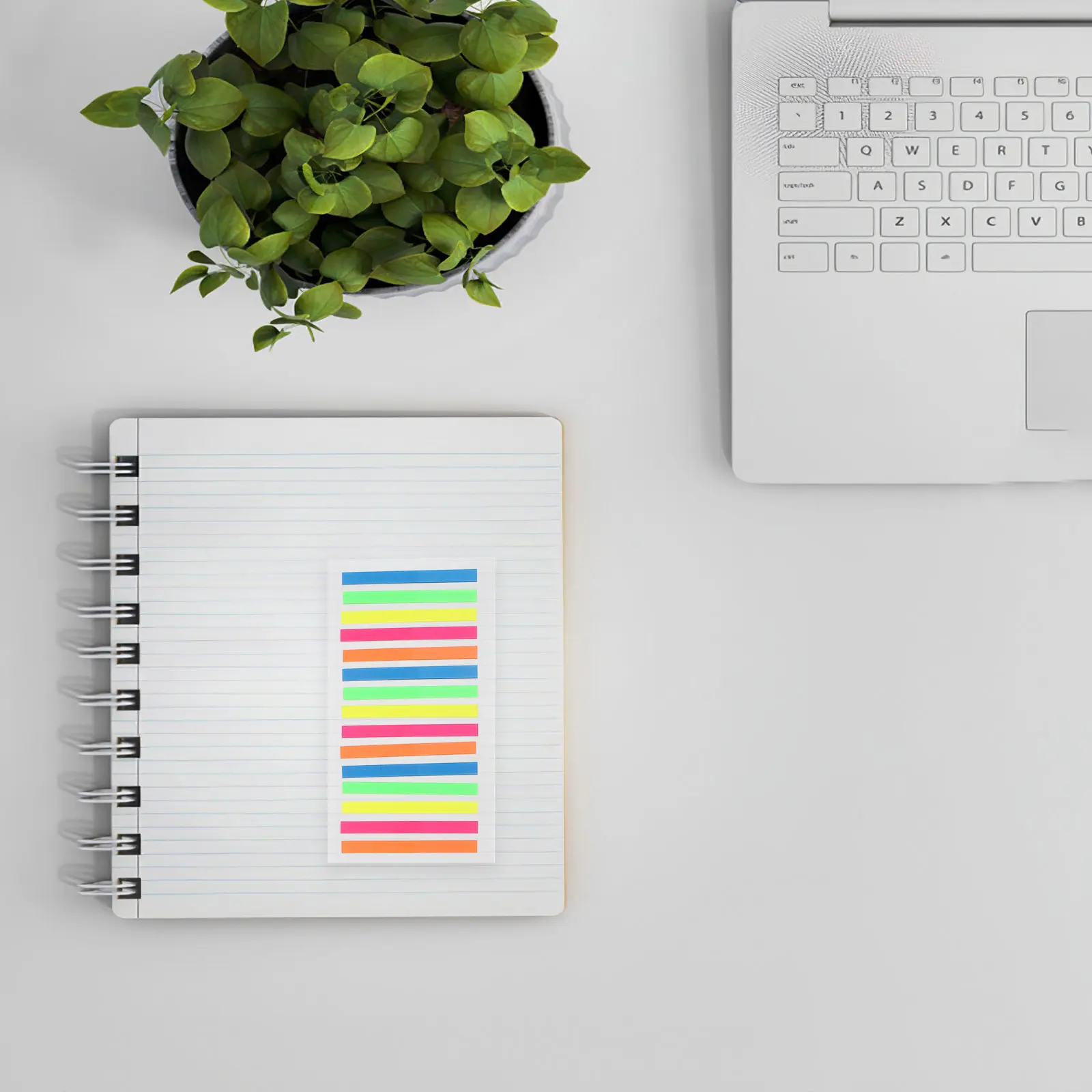 

5Sets Mini Index Tabs Ultra-Slim Translucent Highlighter Tape Colorful Sticky Page Markers for Textbooks Binders Reading Notes