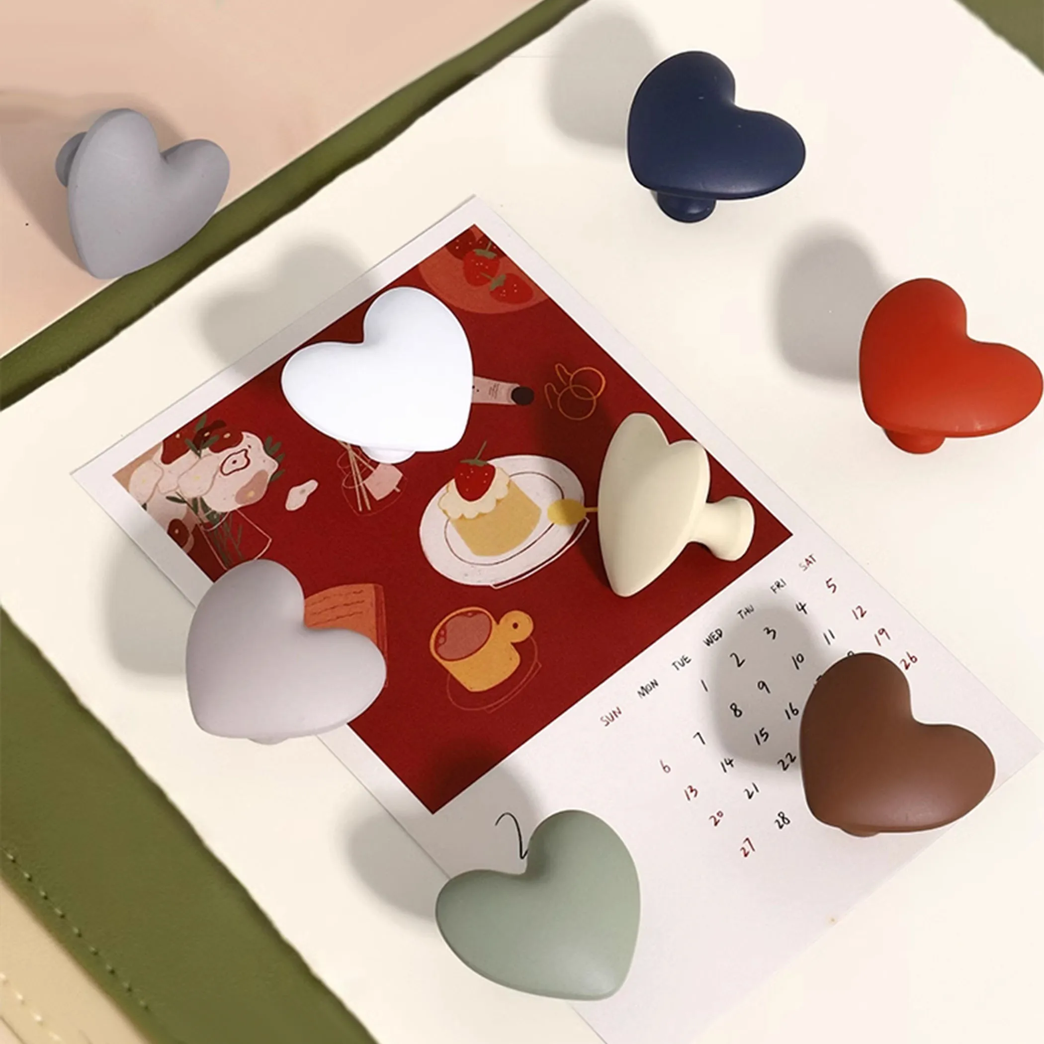 Heart Shape Cabinet Handles For Children's Room Cute Drawer Knobs Wardrobe Pulls Home Decor Furniture Handle Kitchen Accessories