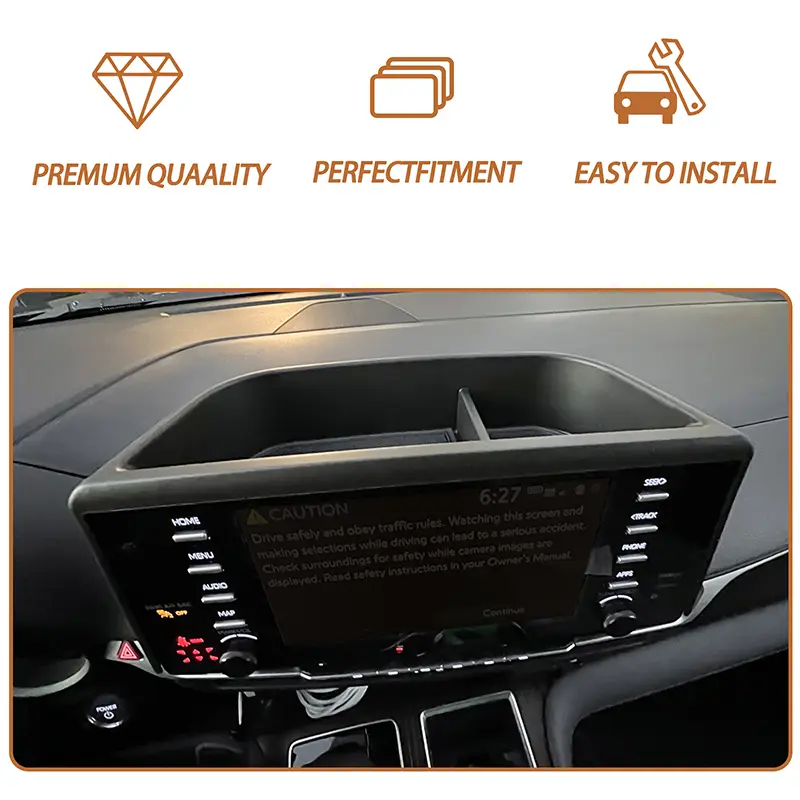For 2021 2022 2023 2024 Toyota Sienna Center Console Dash Storage Tray, Insert Sunglass Holder Dashboard Organizer Accessories - Image 4