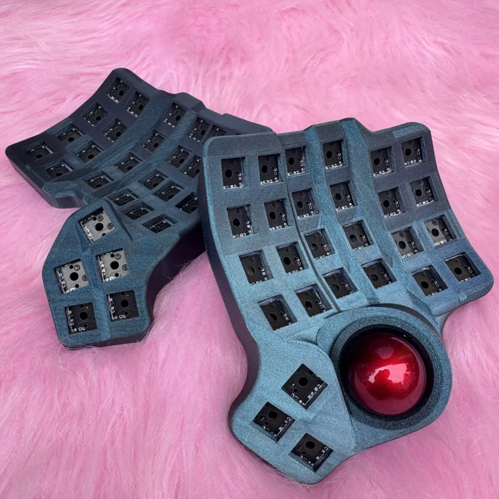 

Charybdis Split Keyboard Kit Hotswap Trackball Bluetooth Keyboard Custom Wired Wireless ZMK Ergonomics Teclado Gamer Accessory