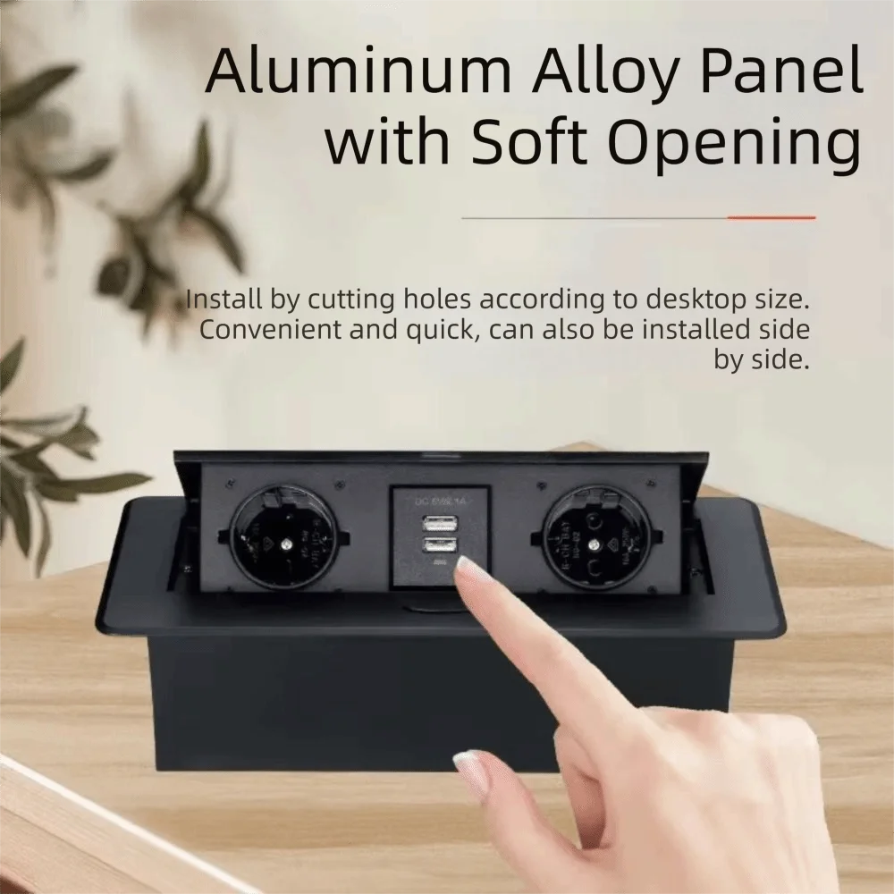 european-standard-eu-socket-desk-socket-usb-charging-3‑outlet-recessed-socket-16a-10a-slow-rise-hidden-socket-kitchen-counter