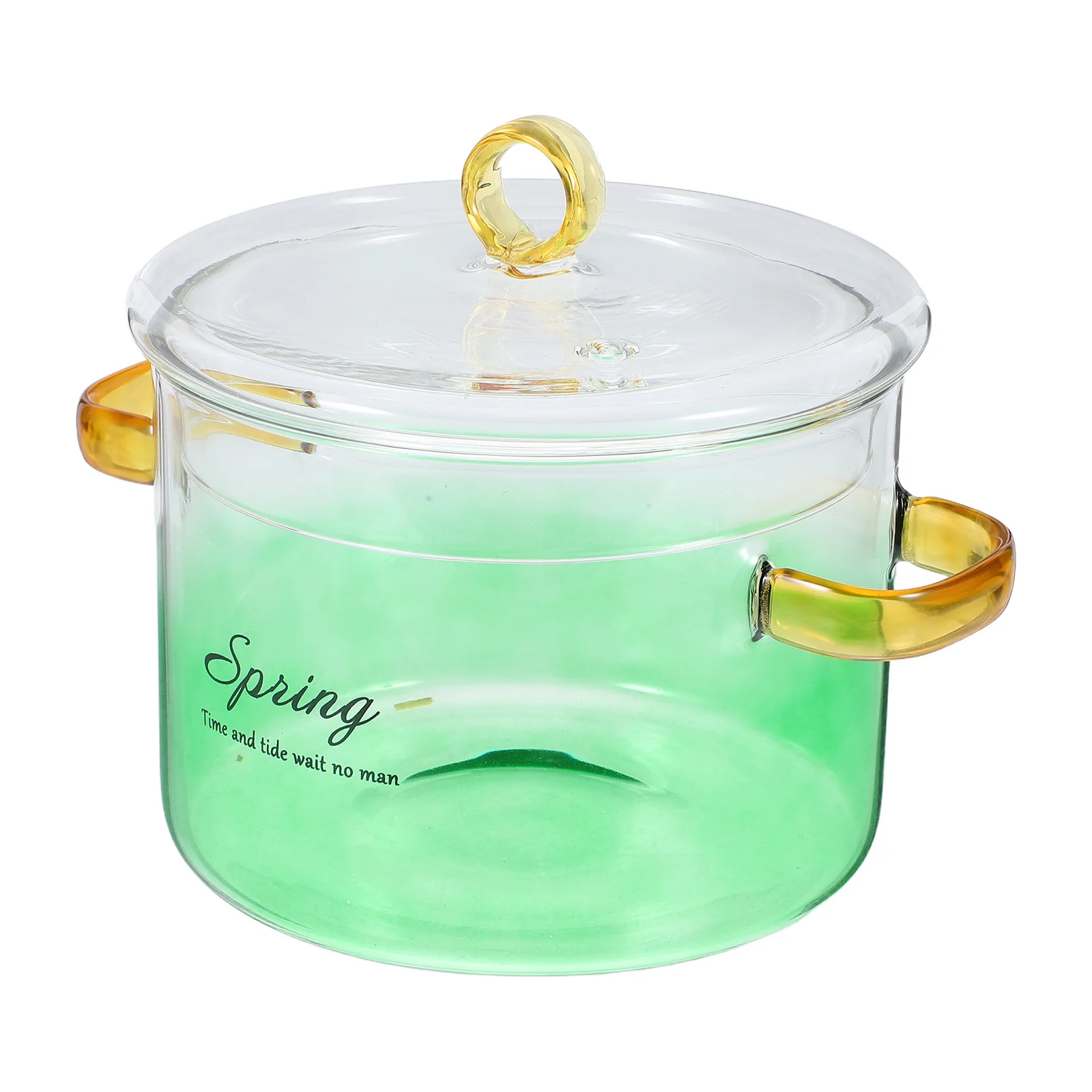 

Glass Stew Pot Heat Resistant Clear Cooking Pot Lid Dual Handles for Soup Noodles Milk Pasta 1500ml Glass Cookware for Noodles