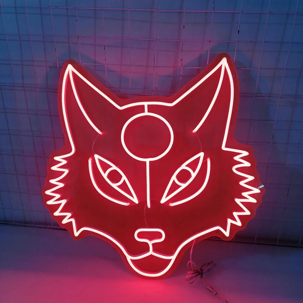 Customizable Animal LED Neon Sign Wall Hanging Transparent Acrylic Light for Party Bar Club Restaurant Room Decor