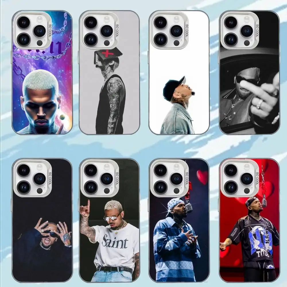 

C-Chris B-Brown 1111 Phone Case For iPhone 17,16,15,14,13,12,11,Mini,Pro,E,MAX White Candy Matte Shockproof Cover