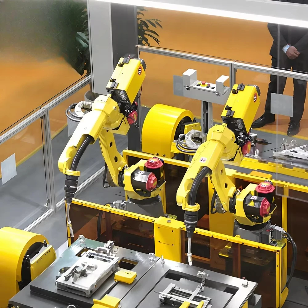 التصنيع الذكي للأتمتة الصناعية التعاونية الصغيرة لحام مناور 6-محور نظام التحكم في محطة العمل