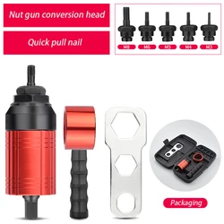 Impact Gun And Accessories Rivet Nut Adapter Battery Riveting Machine Tool Transformation For Drill Pressure Threaded Riveter