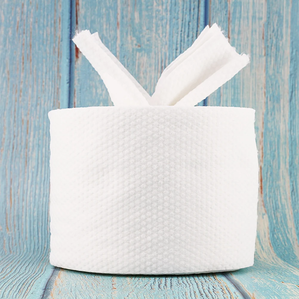 

2Pcs White Thicken Cotton Tissues Soft Facial Dry Wet Travel Makeup Removal Nail Eraser Daily Care