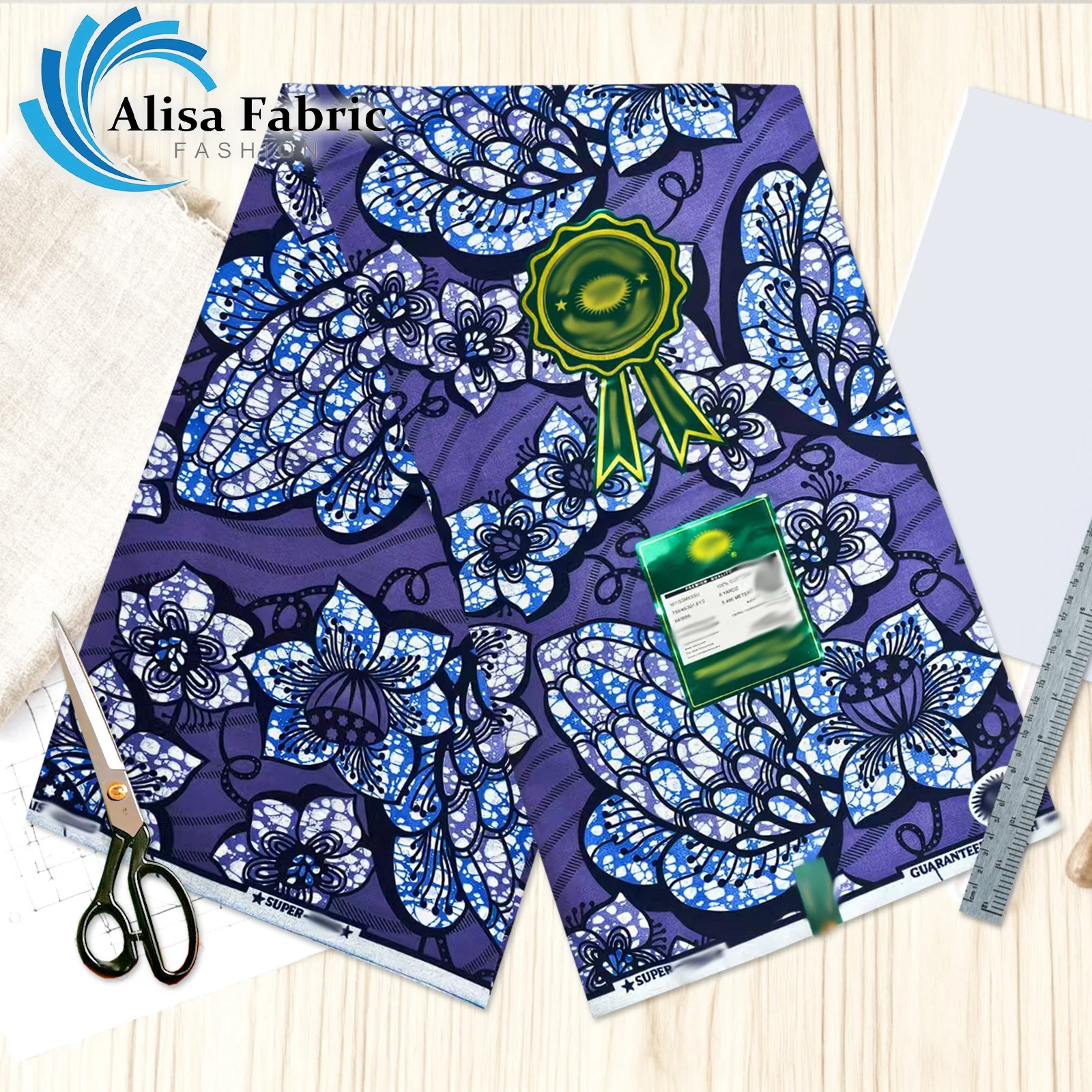 

Veritable Original Ankara Wax Fabric Super Fabric African Wax Fabric Block Print Batik Dutch Fabric 100% Cotton For Sewing HSG91