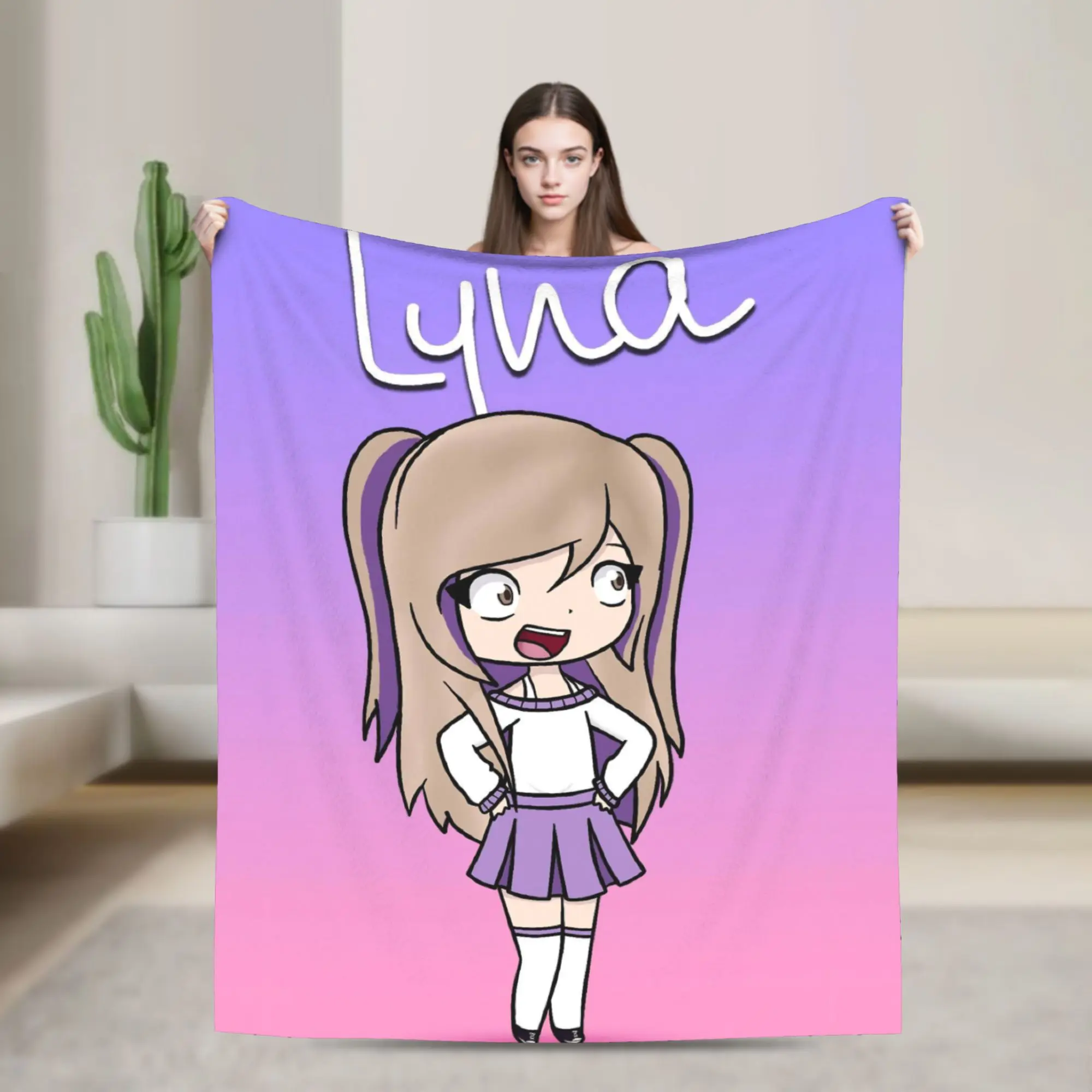 Super Soft L-Lyna Vallejos Throw Blanket Premium Flannel Fleece Lightweight  Bed Blanket Warm Plush Blankets All Season Use
