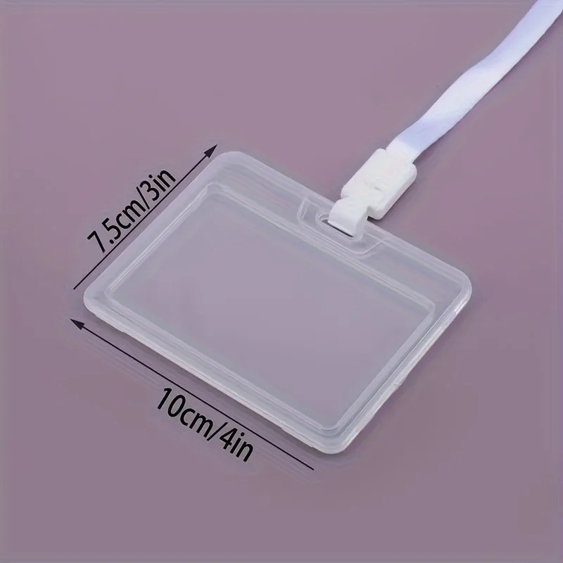 Horizontal Durable Transparent ID Card Holder; Ensure the Safety of Your Bank Credit Card and ID! image 2