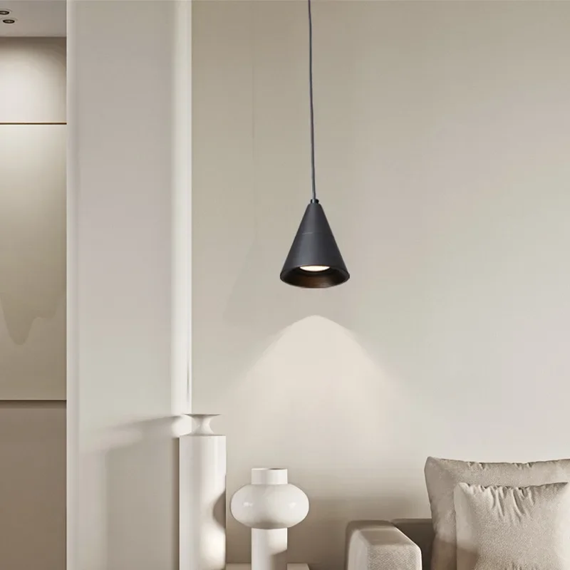 Modern Led Pendant Lights Black White Kitchen Island Fixtures Bedroom Table Dining Room Hanging Lamp Lampshade Home Chandeliers