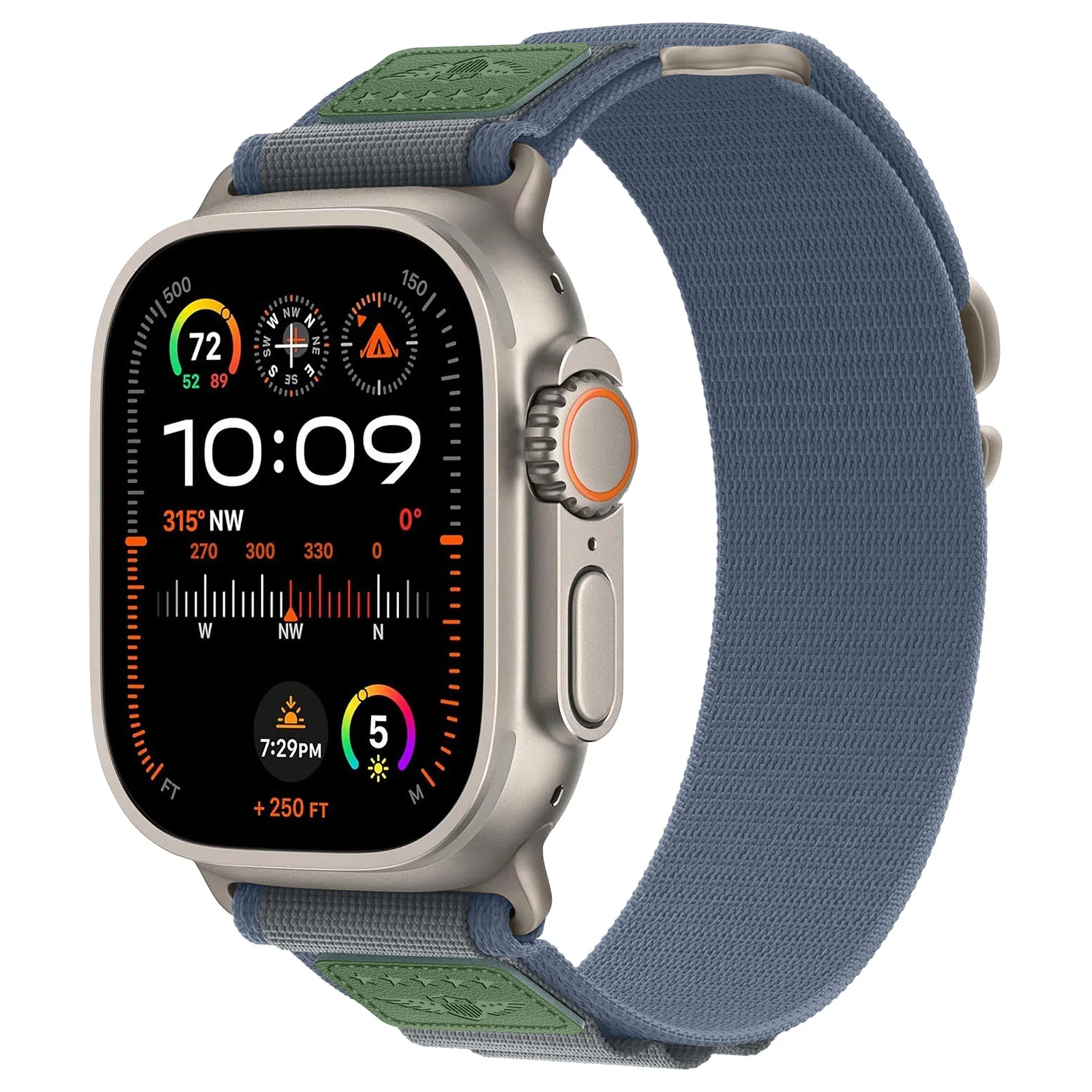 

Ремешок Alpine для Apple Watch ultra 2 Band, нейлоновый браслет для iWatch series 9 7 6 5 3 8 se, 49 мм 45 мм 44 мм 40 мм 41 мм 42 мм 38 мм 44