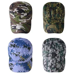 New Camouflage Baseball Cap Hat Men Women Tactical Flat Cap Hat Unisex Fashion Sport Camping Hiking Sunhat Sunscreen Sun Cap Hat