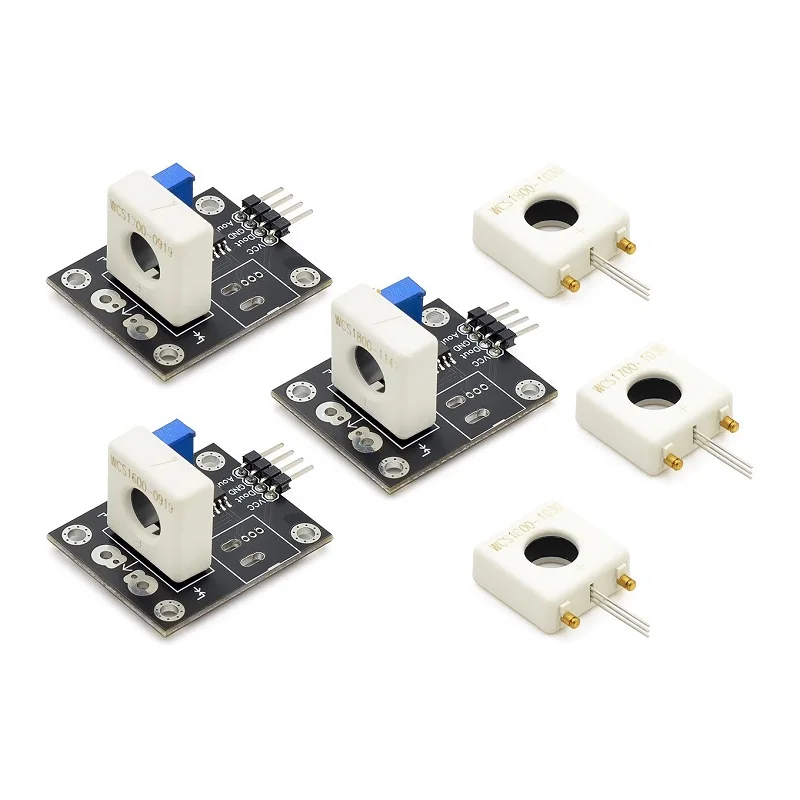 

1pcs WCS1500/1600/1700/1800 Hall Current Sensor Module With Adjustable 35A/70A/100A/200A Short-circuit Overcurrent Protection