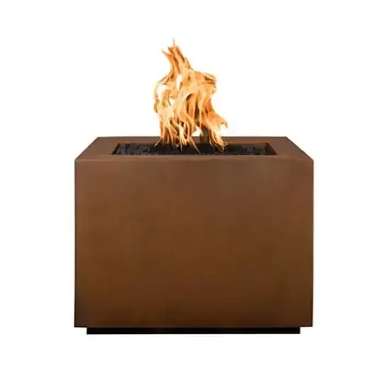 Outdoor Used Corten Fire Gas Fireplace With Barbecue Grill