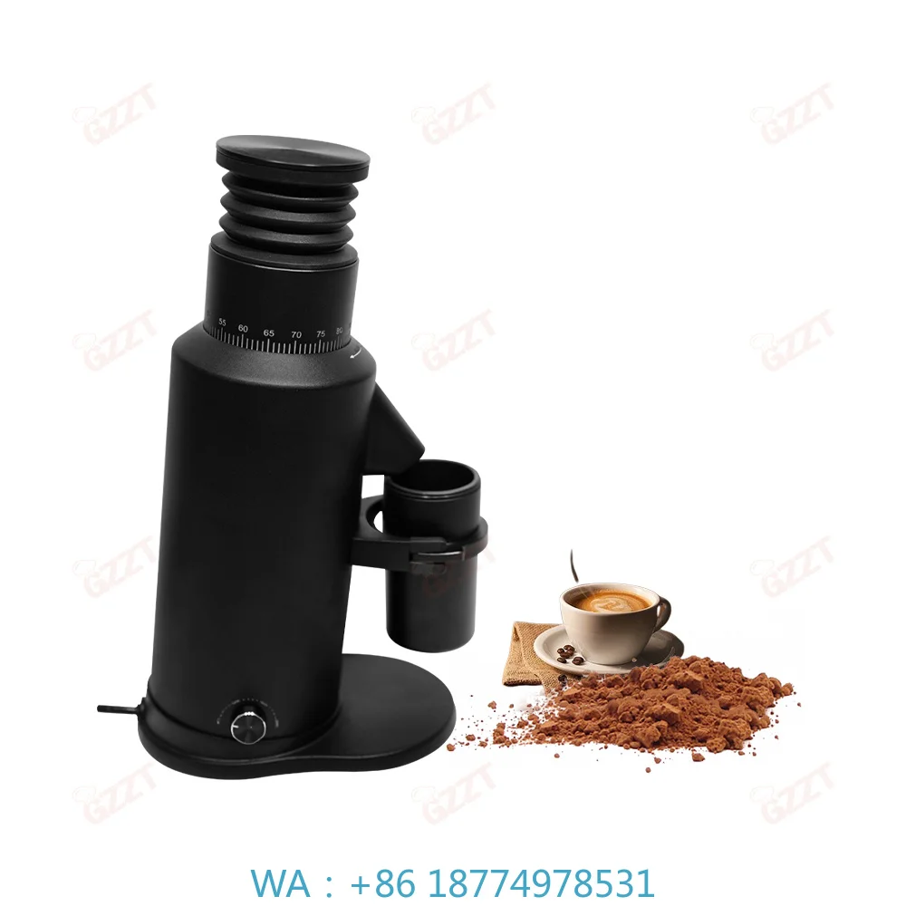 1. Commercial Espresso Coffee Grinder 64mm Flat Wheel Burr Aluminum Body for Professional Coffee Brewing Scenarios