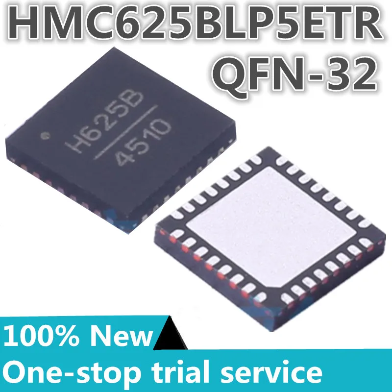 

1-10PCS %New original HMC625BLP5ETR HMC625BLP5E Screen printing H625 QFN-32 Rf amplifier IC VSAT 0Hz ~ 6GHz