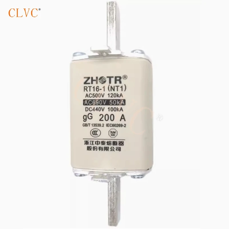 100A 125A 160A 200A 250A Fuse Base Fuses Holder RT16-1 NT1 RT36-1 Quick Fast Blow Ceramic Fuses