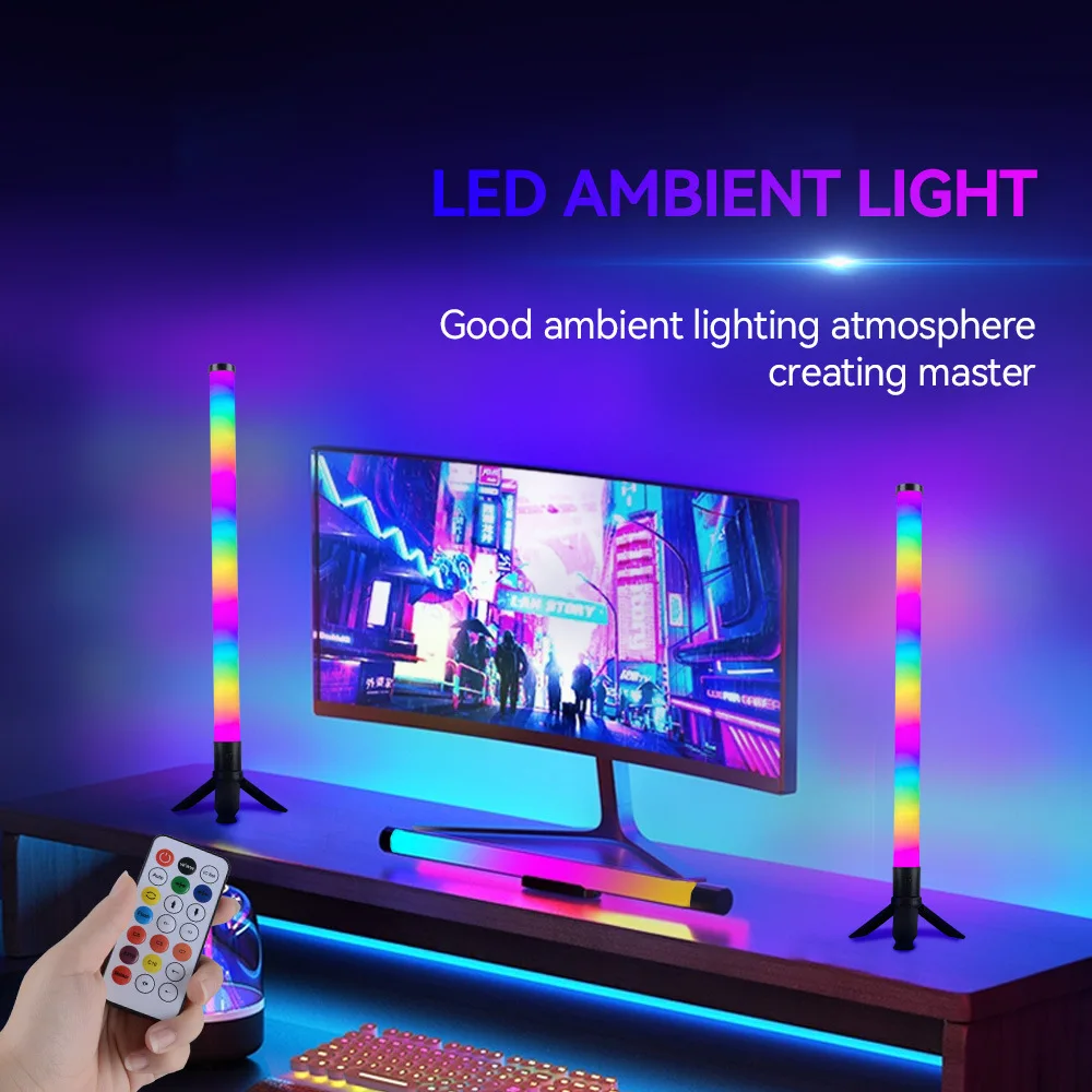 Corner Ambient Light Standing Floor Lamp 2m RGB Symphony Dimming Indoor Lighting for Living Room Bedroom Home Decor