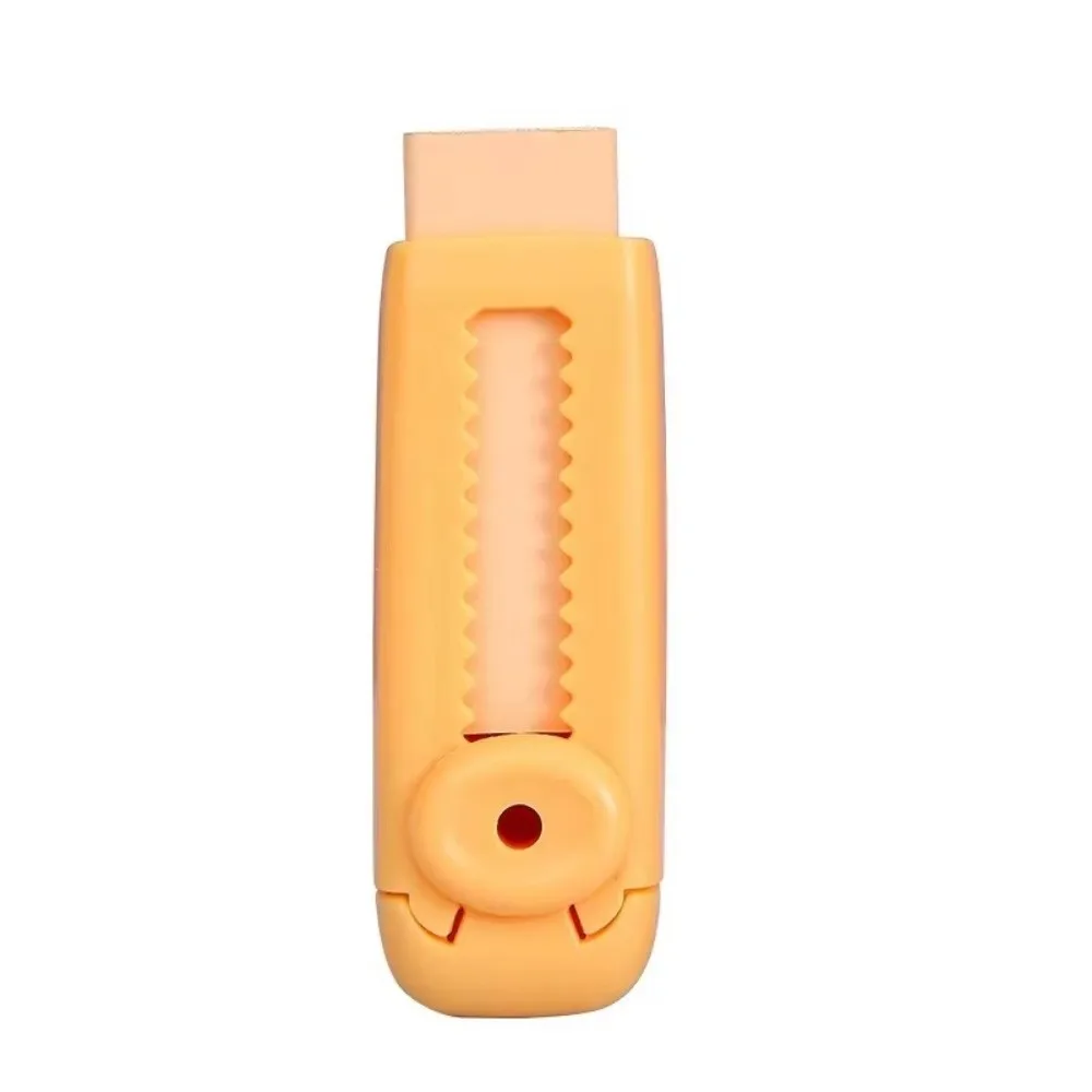 Creative Retractable Push Pull Eraser Soft with Plastic Sleeve Sliding Pencil Eraser Correction Stationery School Supplies